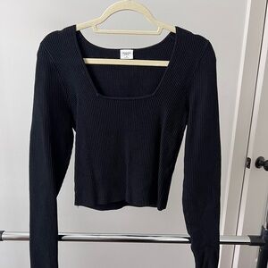 Abercrombie Ribbed Long Sleeve Top